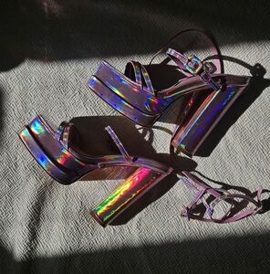 Holographic Platform Heels